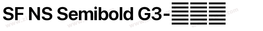 SF NS Semibold G3字体转换 SF NS Semibold G3字体转换